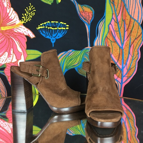 Frye Shoes - FRYE / Open Toe Sling Back Suede Leather Clog